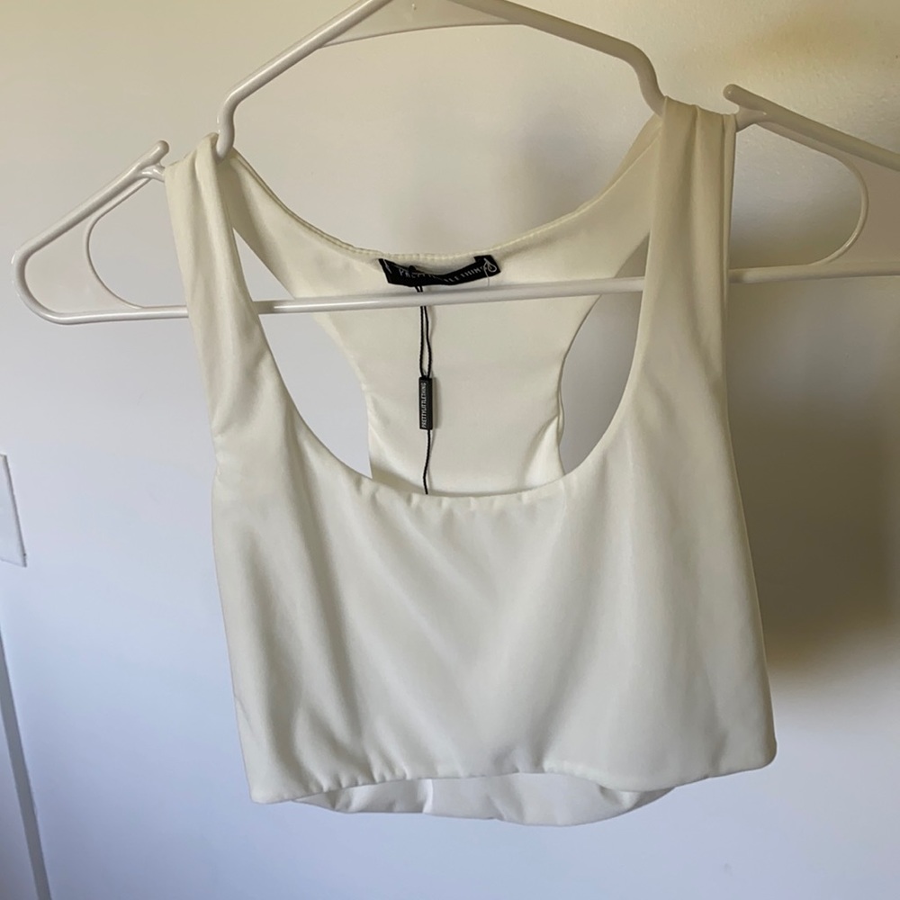White crop top